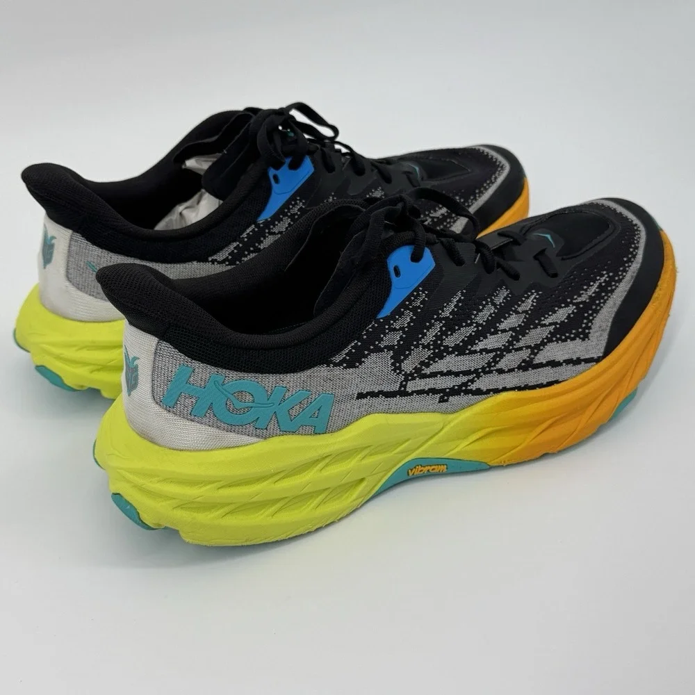 HOKA One One Speedgoat 5 Trail Running Shoes Men's 12.5 D Vibram Megagrip Hiking